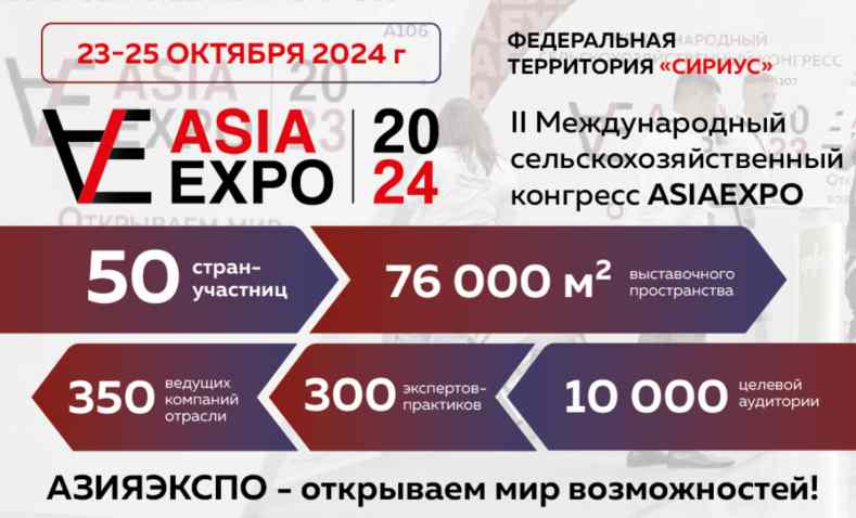 II Международный сельскохозяйственный конгресс «АЗИЯЭКСПО»